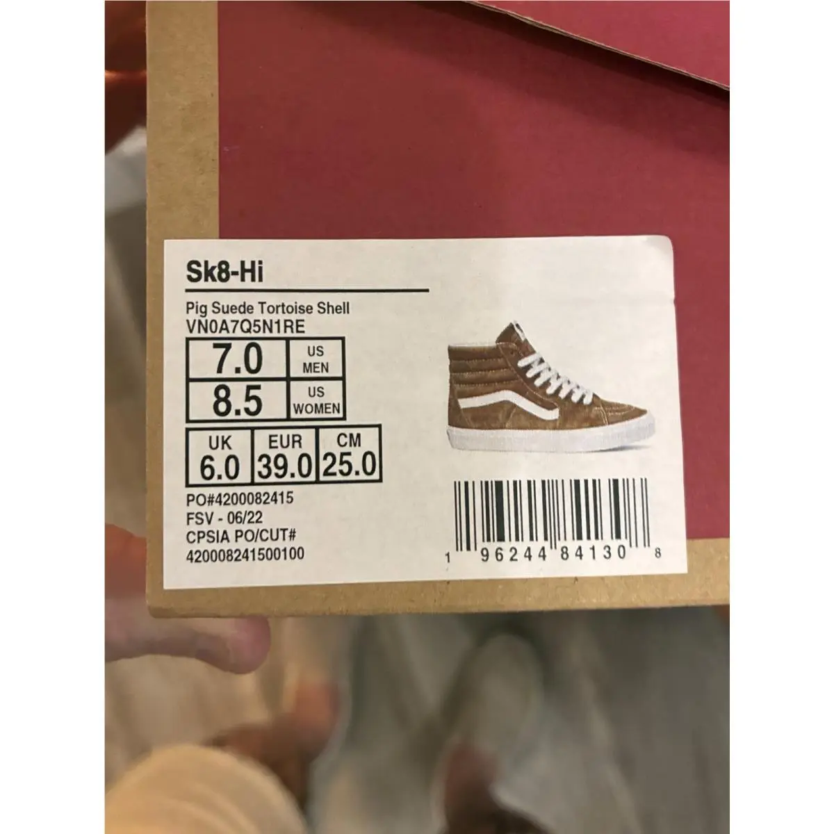 Vans shoes - VANS Sk8-Hi - VN0A7Q5N1RE - Brown, White 14