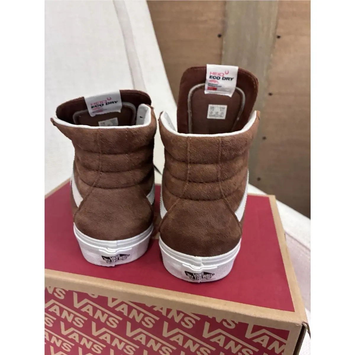 Vans shoes - VANS Sk8-Hi - VN0A7Q5N1RE - Brown, White 2