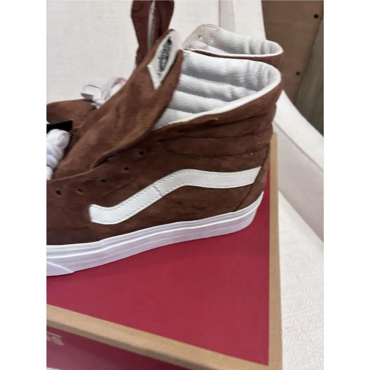 Vans shoes - VANS Sk8-Hi - VN0A7Q5N1RE - Brown, White 4