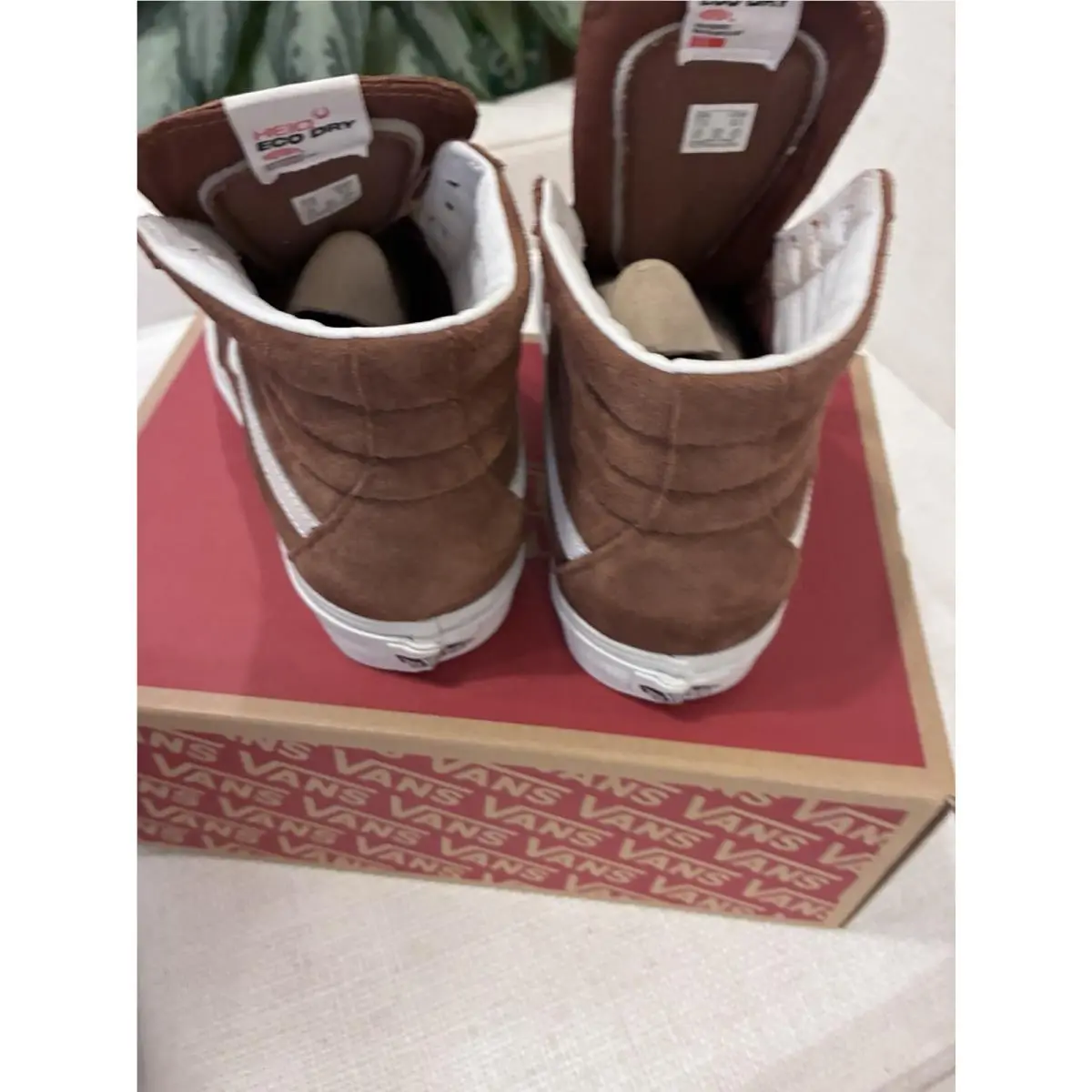 Vans shoes - VANS Sk8-Hi - VN0A7Q5N1RE - Brown, White 7
