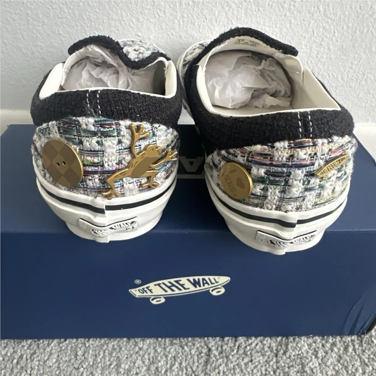 Vans shoes - Vans LX Classic Slip-On 98 - VN000D9WY28 - Ivory White Black 4