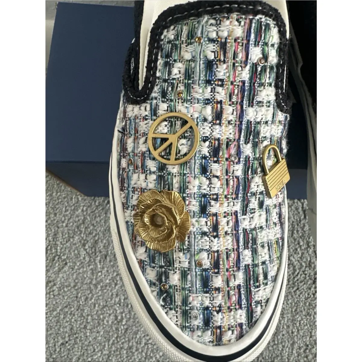 Vans shoes - Vans LX Classic Slip-On 98 - VN000D9WY28 - Ivory White Black 2