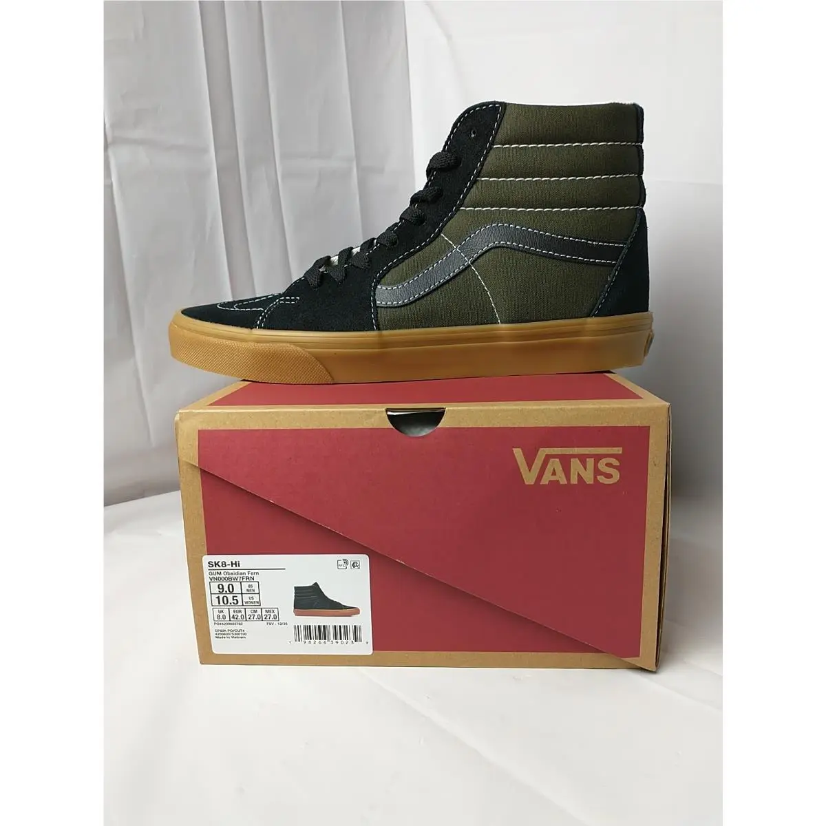 Vans shoes - VANS Sk8-Hi - Green (UPC: 198266390239) 0