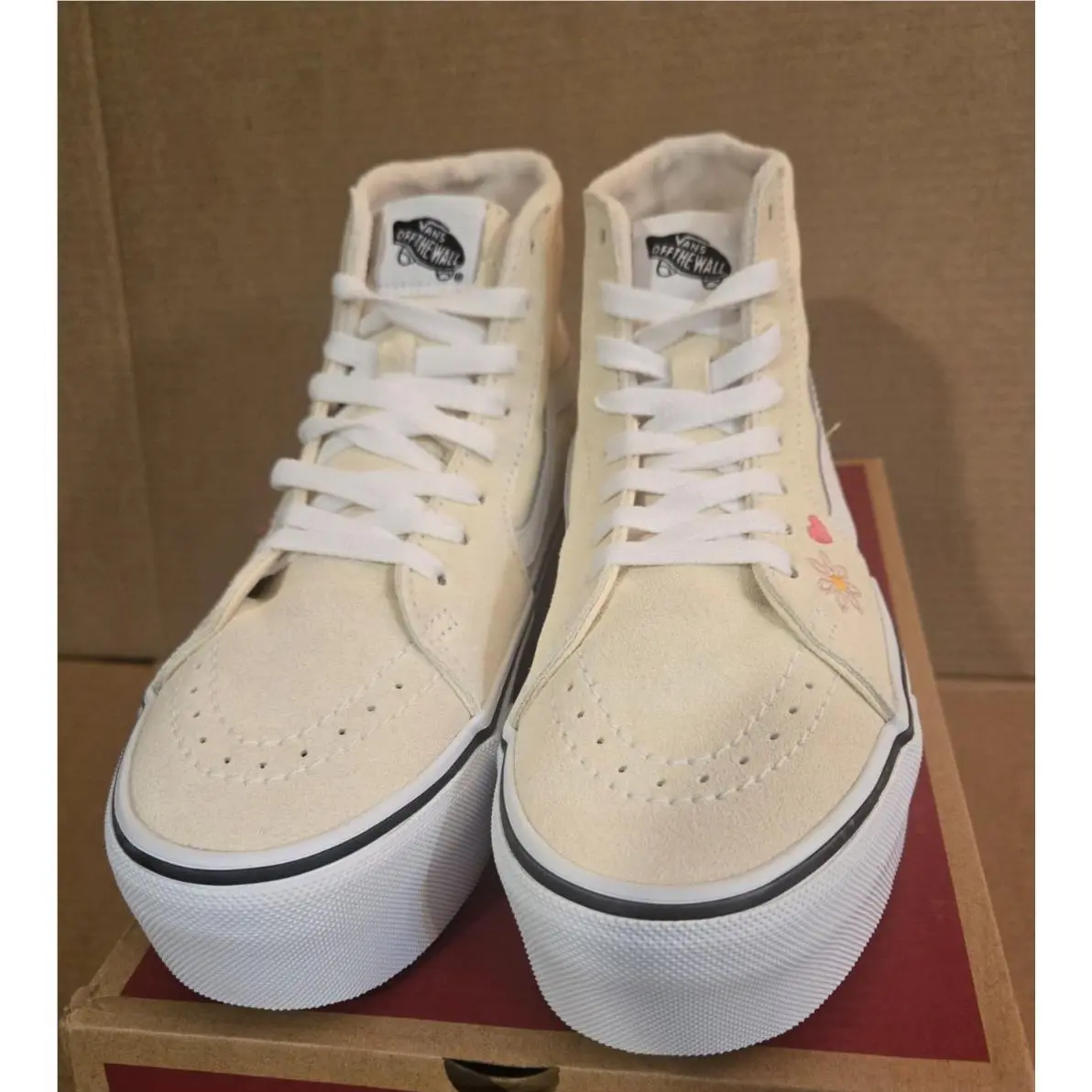 Vans shoes - Vans Sk8-Hi - Embroidery Classic White/True White (UPC: 197064704149) 0