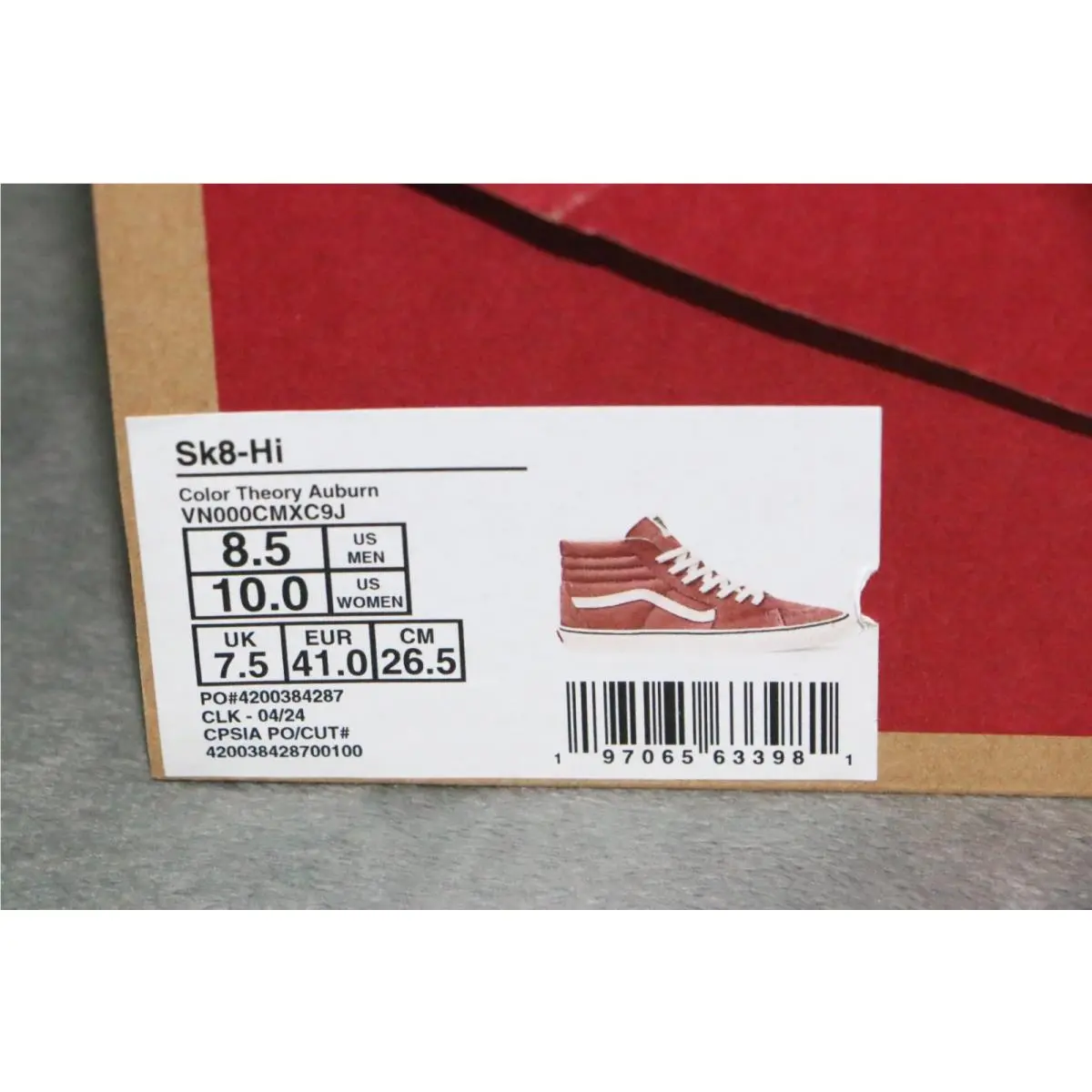 Vans shoes - Vans Sk8-Hi - Red 4