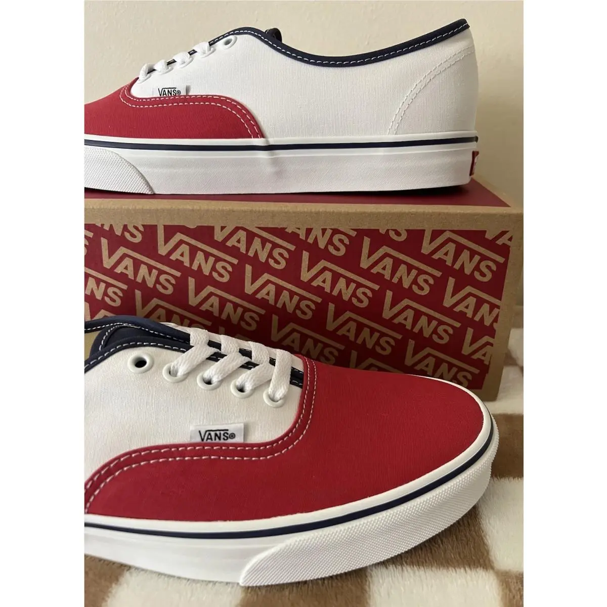 Vans shoes - VANS Authentic - Authentic - VN000EGARWB - Red/White/Blue 2
