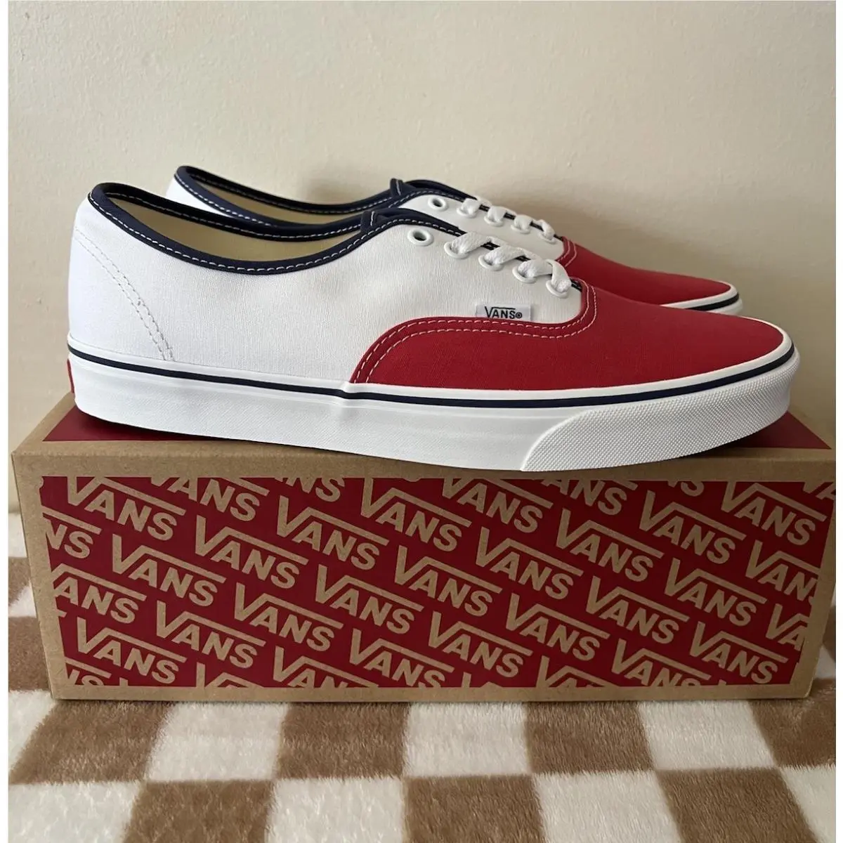 Vans shoes - VANS Authentic - Authentic - VN000EGARWB - Red/White/Blue 0