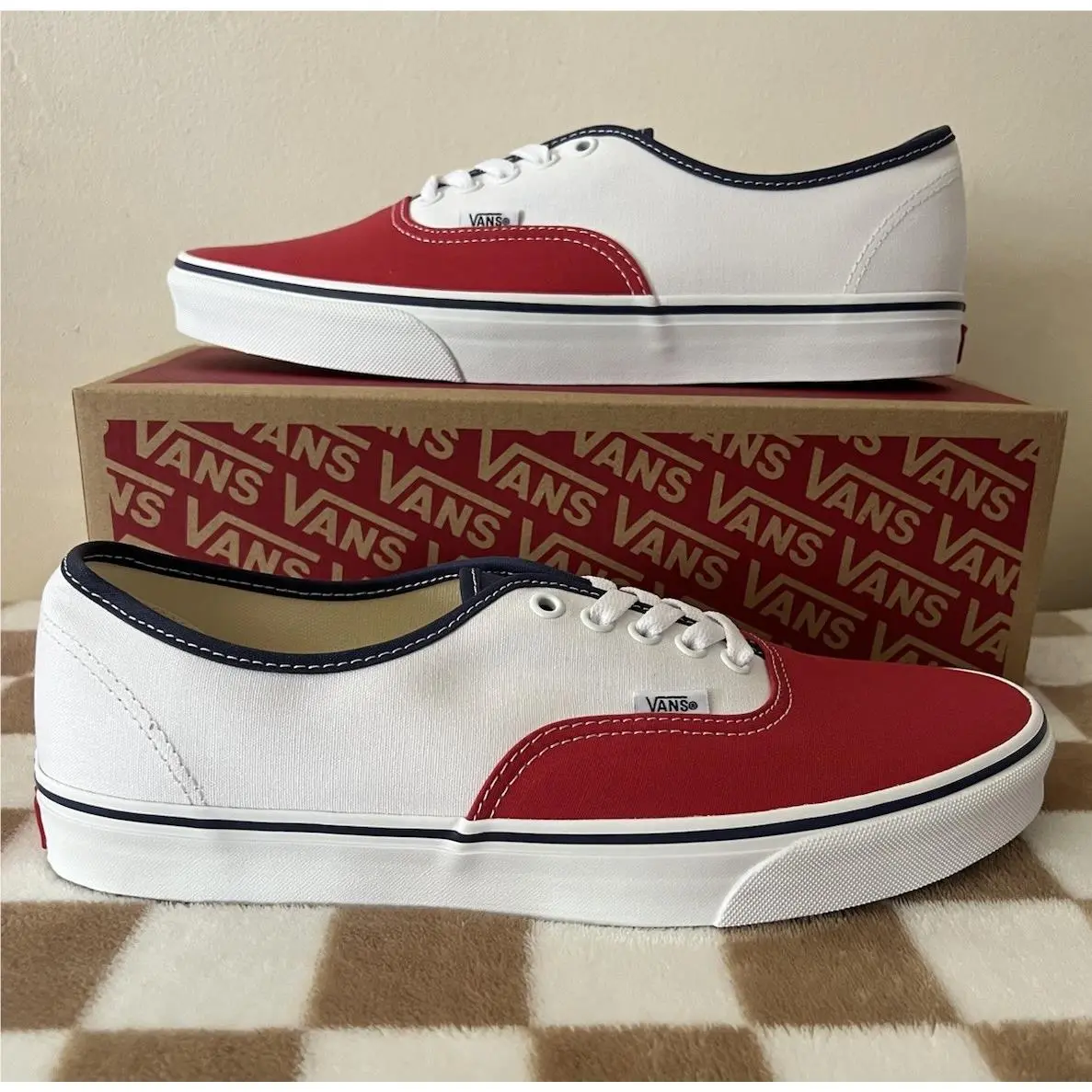 Vans shoes - VANS Authentic - Authentic - VN000EGARWB - Red/White/Blue 1