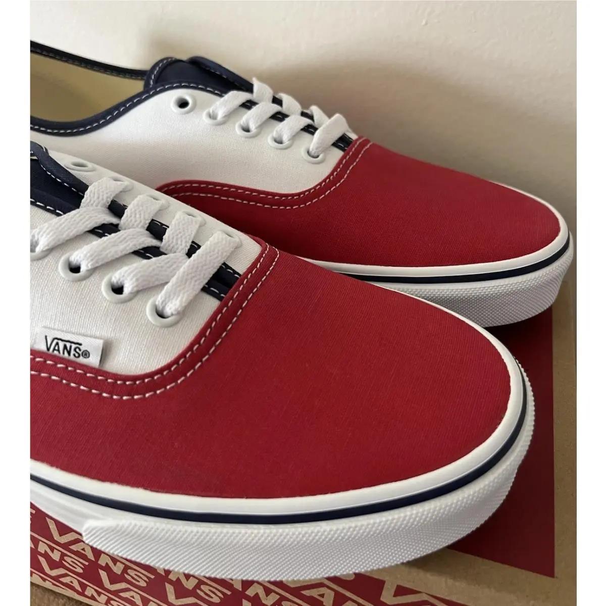Vans shoes - VANS Authentic - Authentic - VN000EGARWB - Red/White/Blue 4