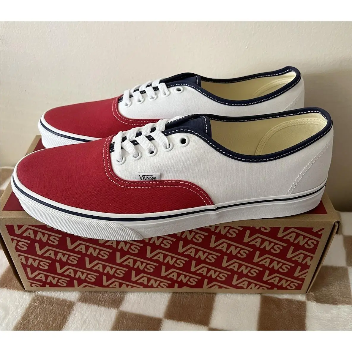 Vans shoes - VANS Authentic - Authentic - VN000EGARWB - Red/White/Blue 7