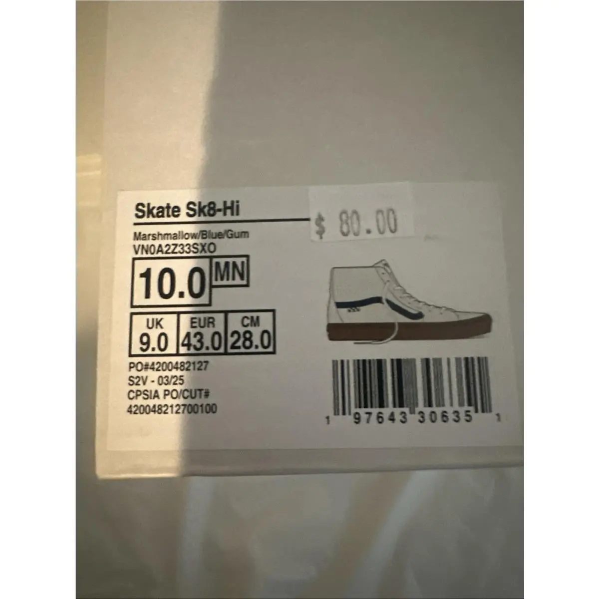 Vans shoes - VANS Sk8-Hi - VN0A2Z33SXO - Ivory 7