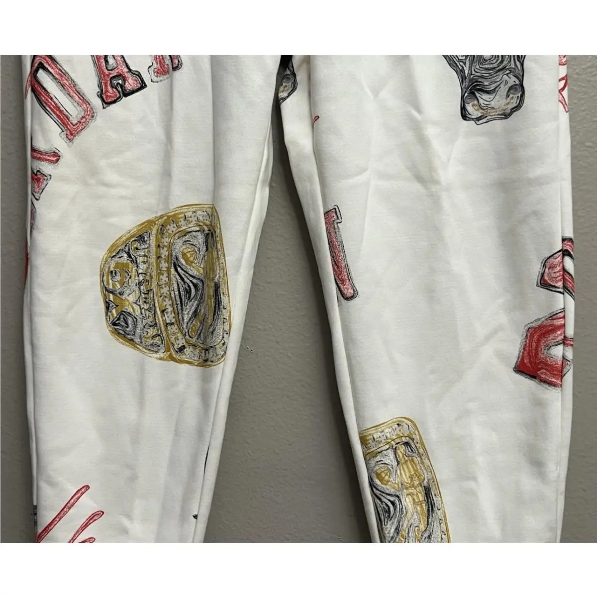 Nike clothing - Nike Air Jordan Brooklyn Fleece Pants - FN4547-133 - Sail (UPC: 196976105815) 2