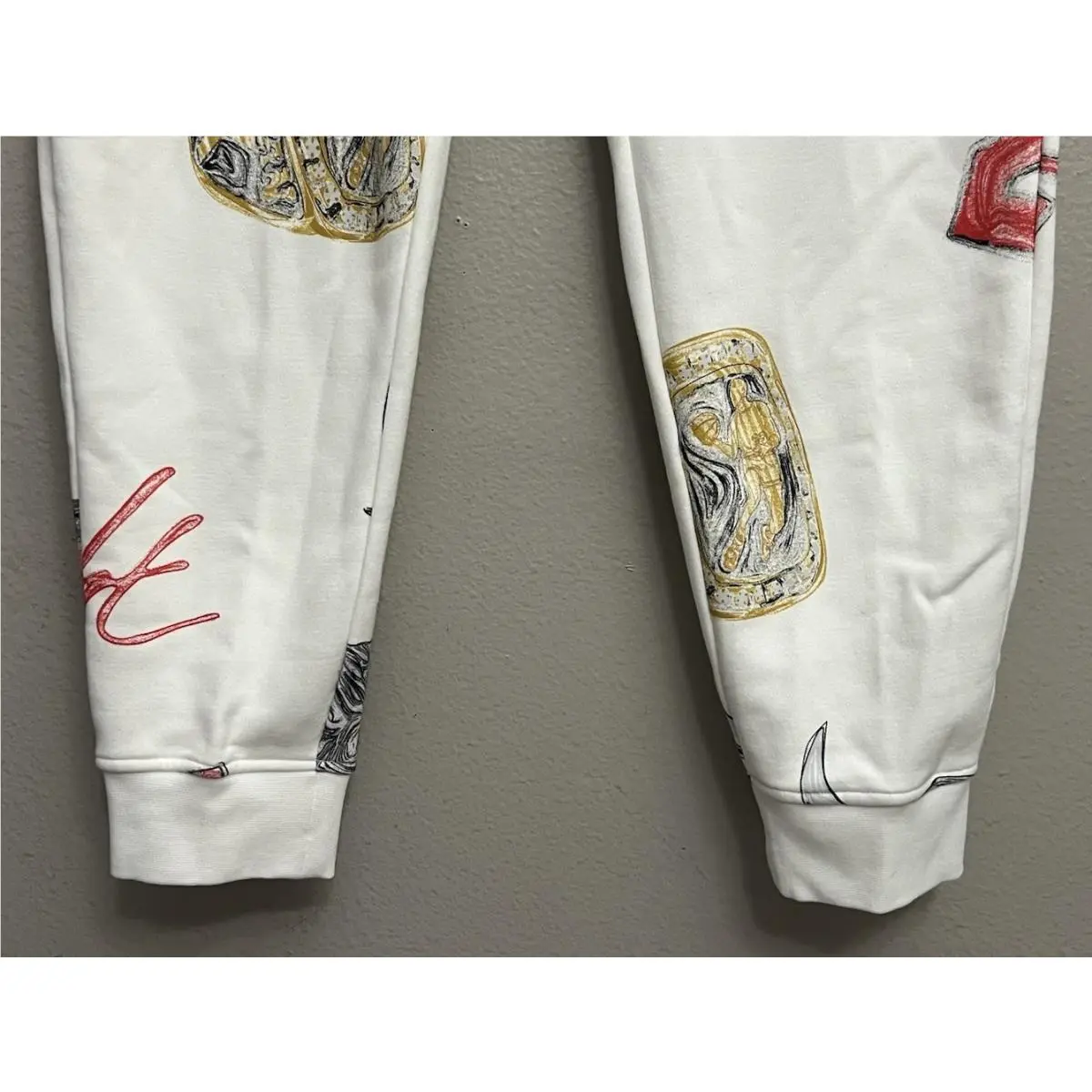 Nike clothing - Nike Air Jordan Brooklyn Fleece Pants - FN4547-133 - Sail (UPC: 196976105815) 3
