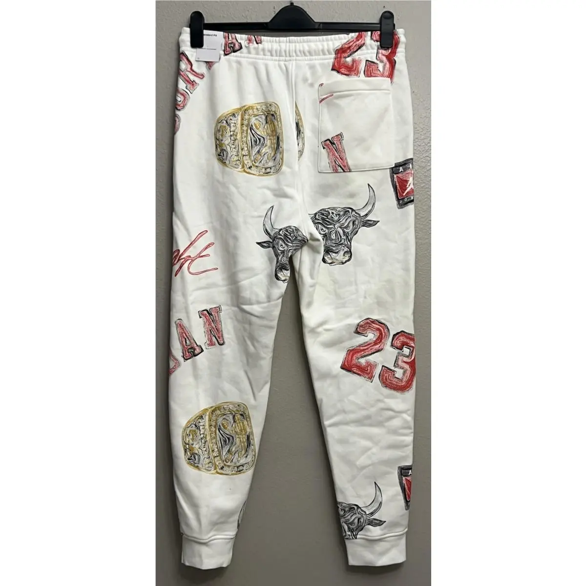 Nike clothing - Nike Air Jordan Brooklyn Fleece Pants - FN4547-133 - Sail (UPC: 196976105815) 4