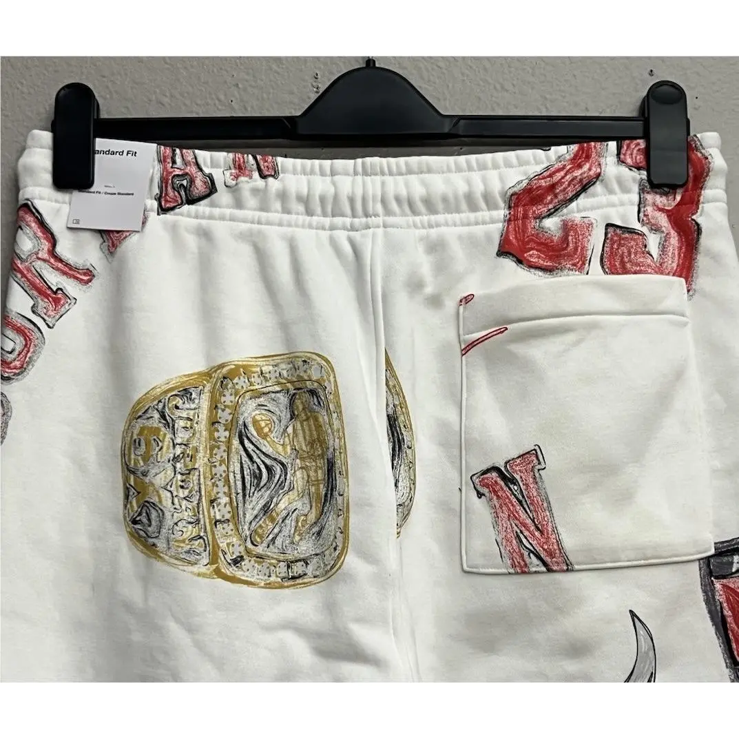 Nike clothing - Nike Air Jordan Brooklyn Fleece Pants - FN4547-133 - Sail (UPC: 196976105815) 5