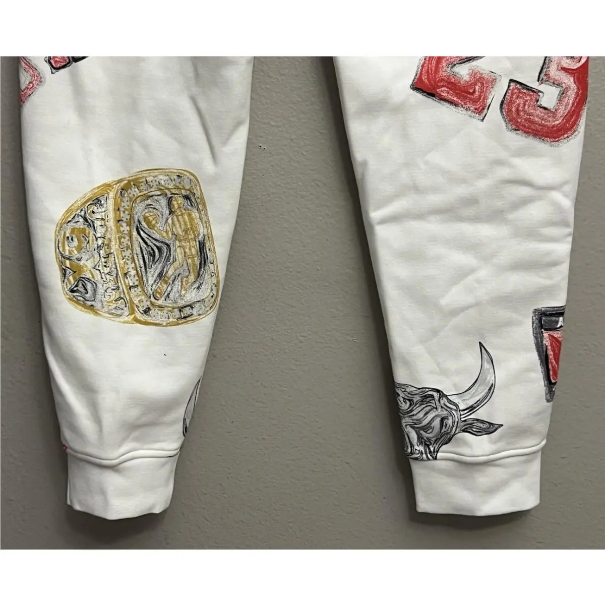 Nike clothing - Nike Air Jordan Brooklyn Fleece Pants - FN4547-133 - Sail (UPC: 196976105815) 7