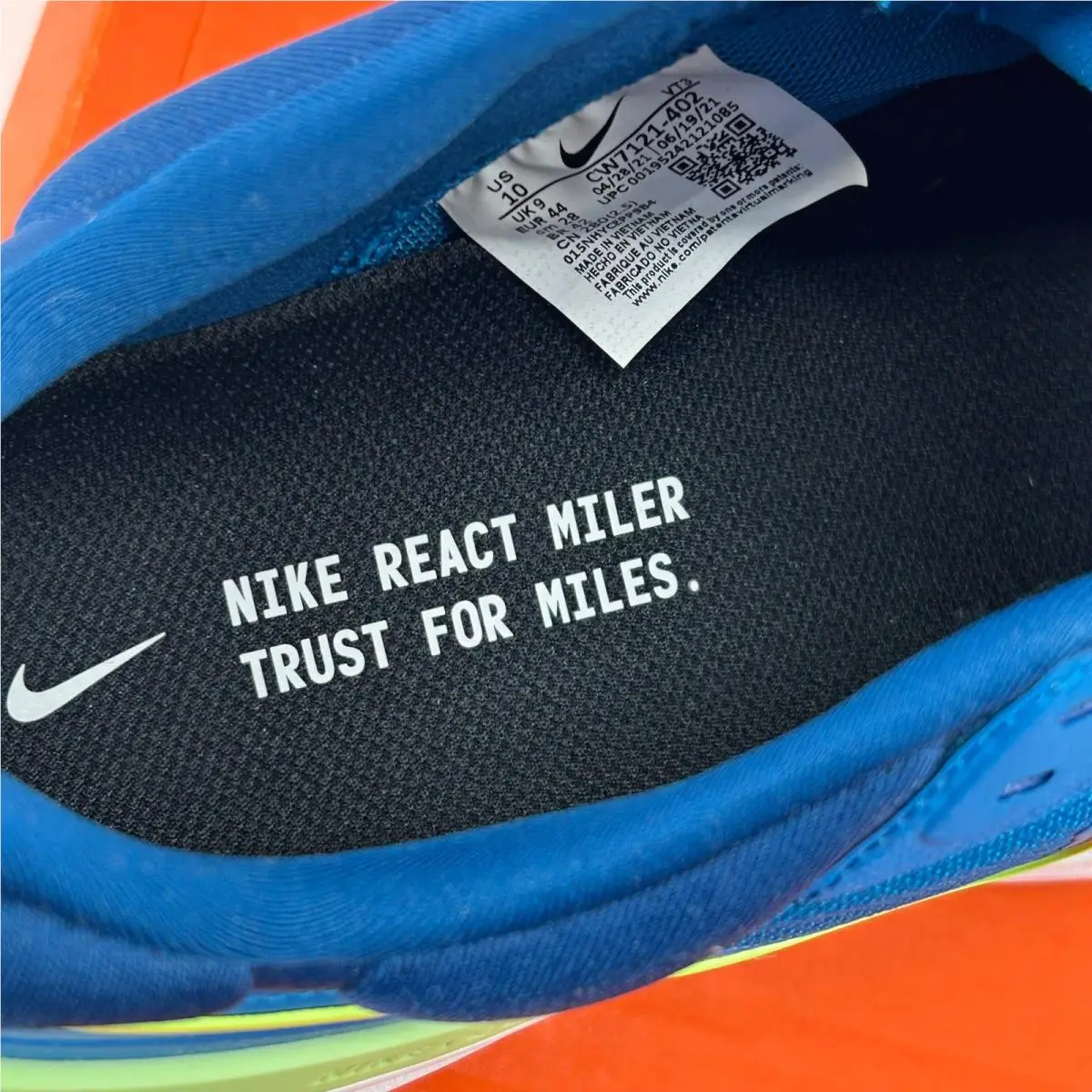 Nike shoes - Nike React Miler 2 - React Miler - Blue 6
