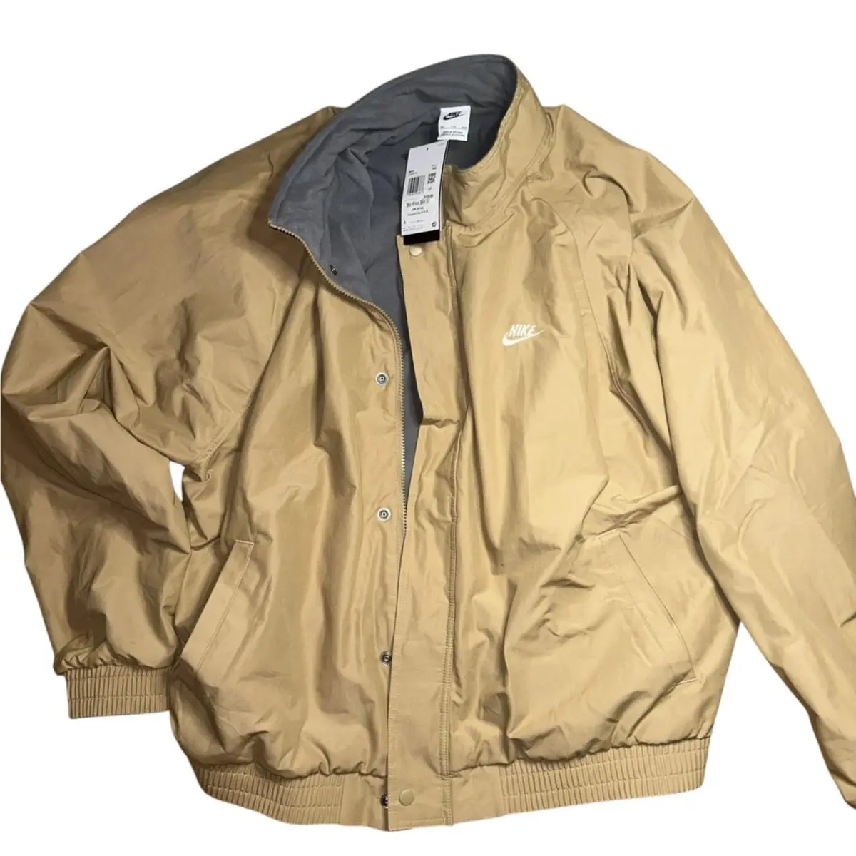 Nike clothing - Nike Club Futura Jacket - Club Futura Jacket - FZ0656-297 - Parachute Beige (UPC: 198484543868) 2