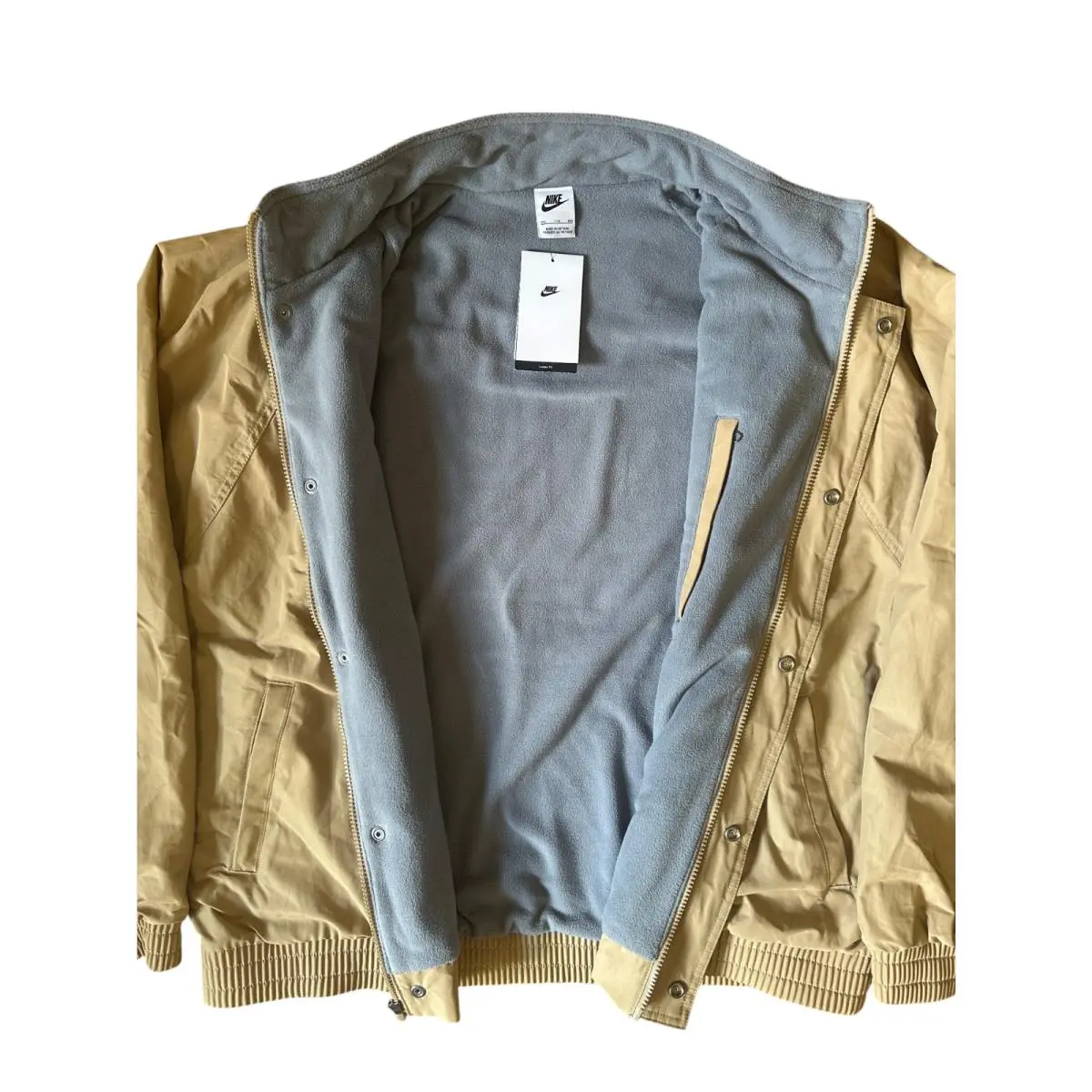 Nike clothing - Nike Club Futura Jacket - Club Futura Jacket - FZ0656-297 - Parachute Beige (UPC: 198484543868) 1