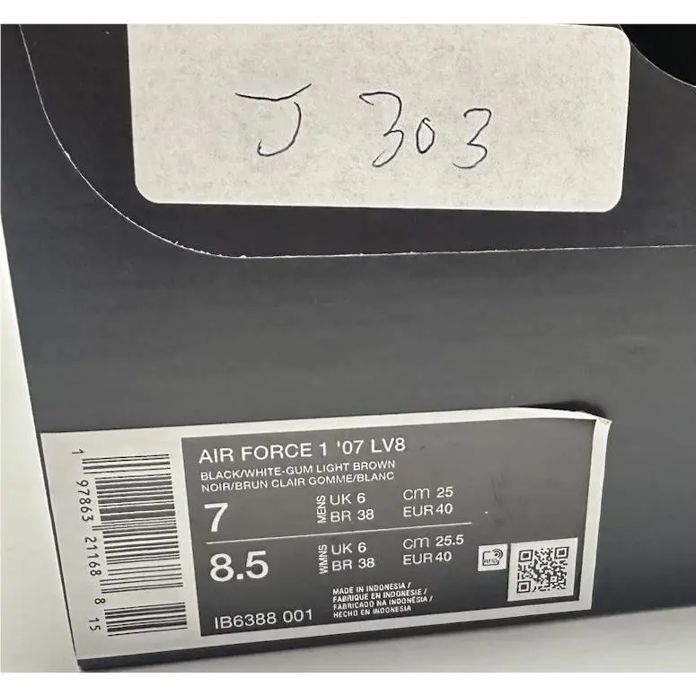Nike shoes - Nike Air Force 1 `07 LV8 - IB6388-001 - Black 4