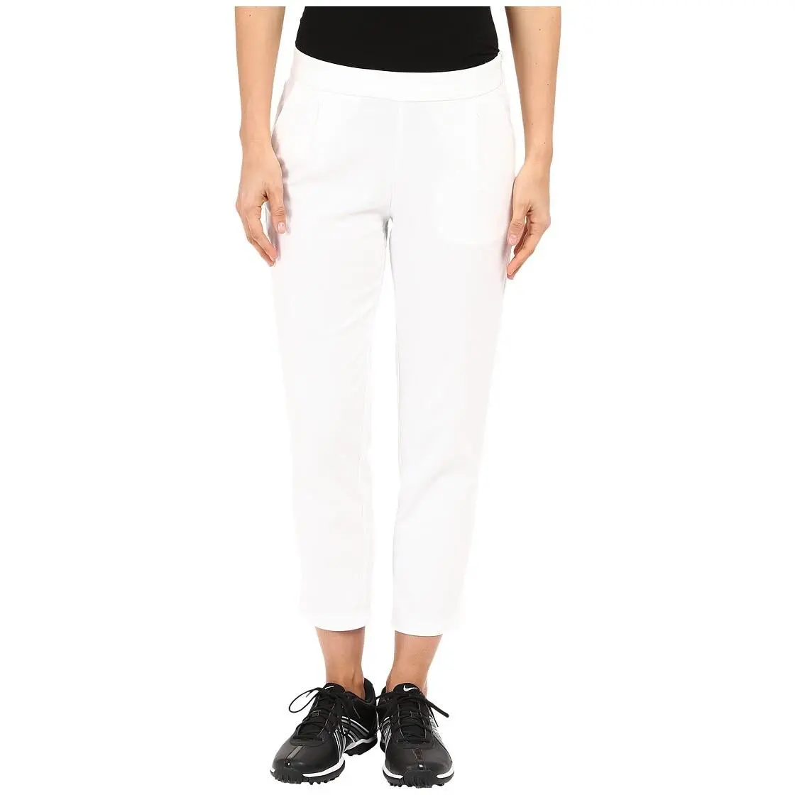 Nike Golf White Majors Solid Casual Pants Women`s Size 12 L80715