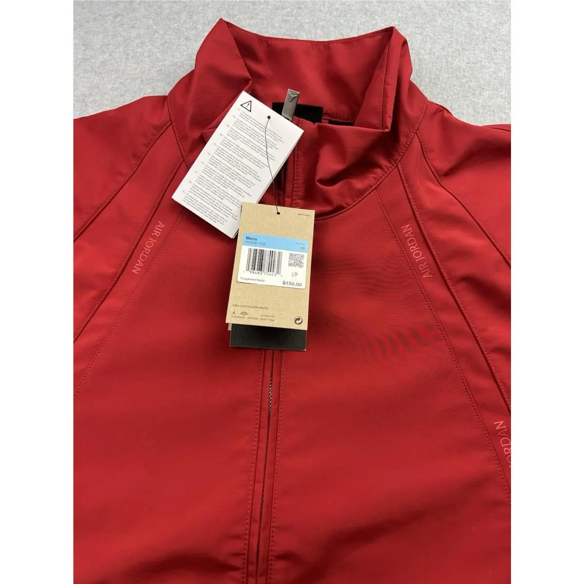 Nike clothing - Nike Air Jordan Wings - Air Wings - Red (UPC: 198483741432) 2