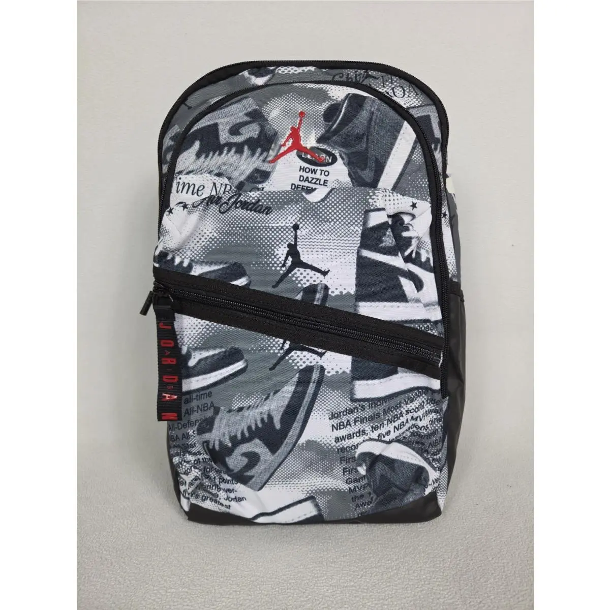 Nike Jordan Air Patrol Basketball Backpack 19.5X13X7 Black 15 Laptop MA0924-WR2