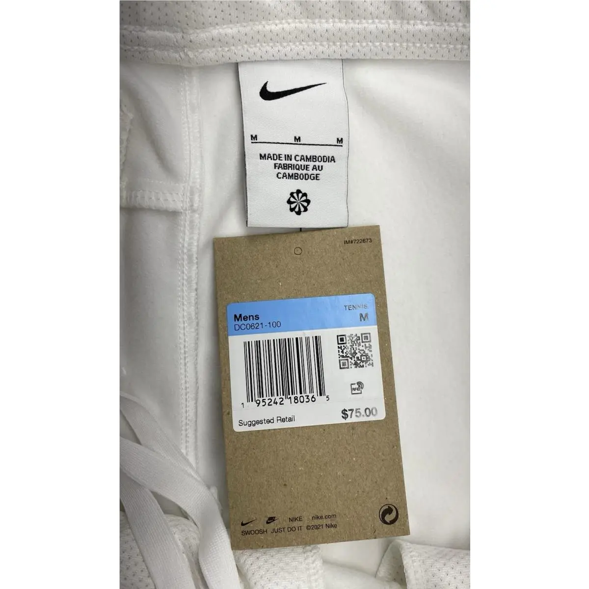Nike clothing - NikeCourt Men`s Heritage Tennis Pants - DC0621-100 - White 2