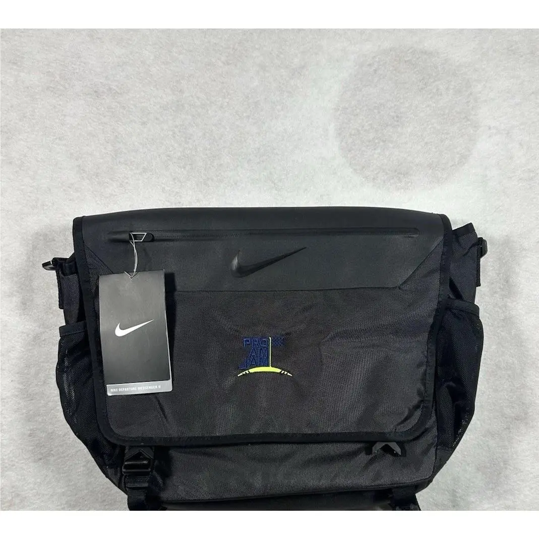 Nike Golf Departure Messenger Black Laptop Bag Briefcase Travel Proam Jam Read