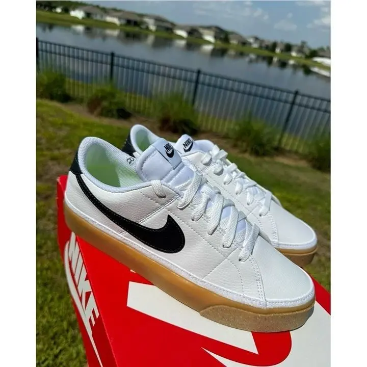 Nike shoes - Nike Court Legacy - Court Legacy - white / gum 0