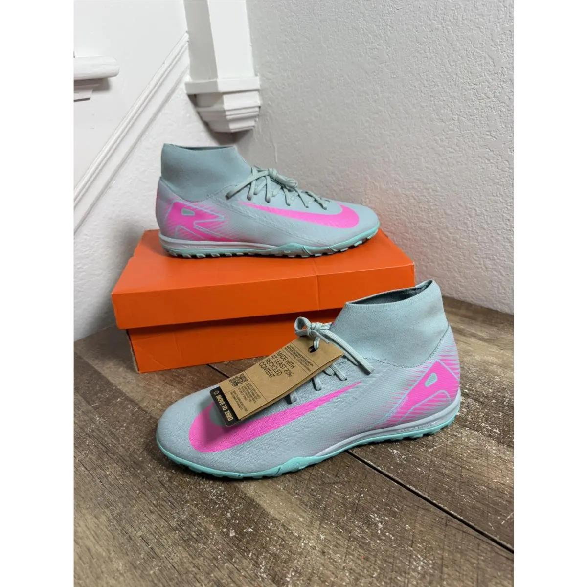 Nike shoes - Nike Zoom Mercurial Superfly 10 Academy TF - FQ8331-301 - Blue 0