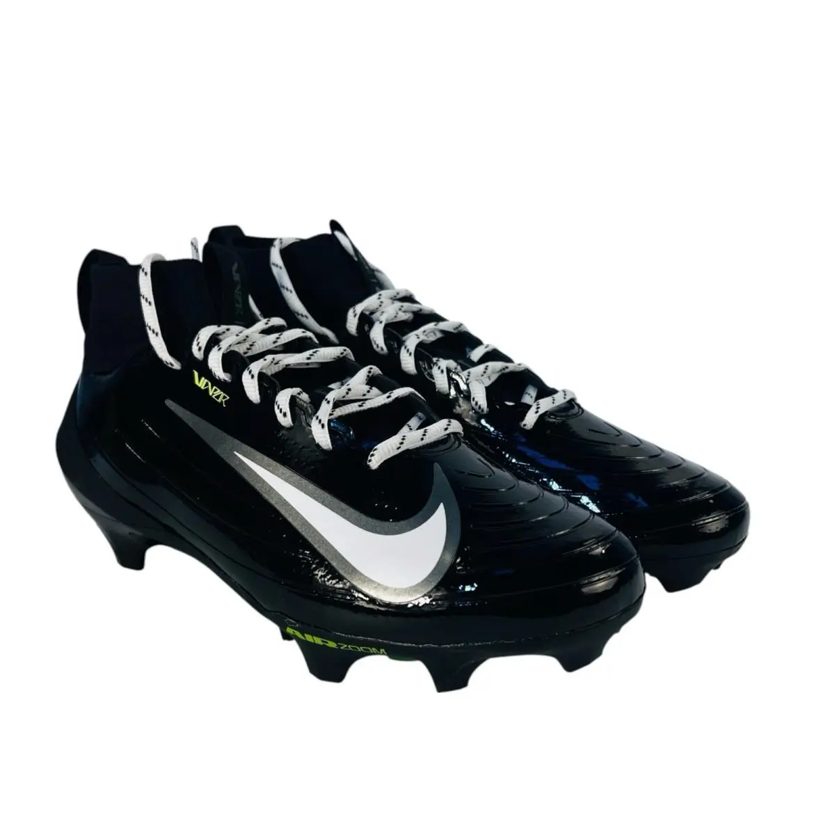 Nike Zoom Air Vapor Pro 1 Black Volt Ice Football Cleats FB3298-004 Mens Sz 8.5 - Black