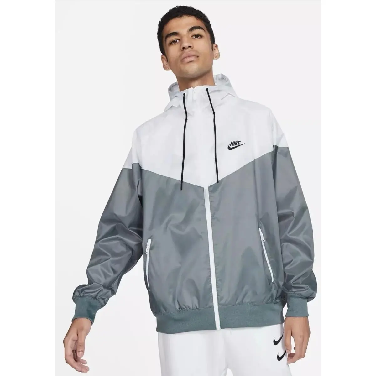 Nike clothing - 727324-084 - 727324084 - White, Grey (UPC: 196153953284) 3