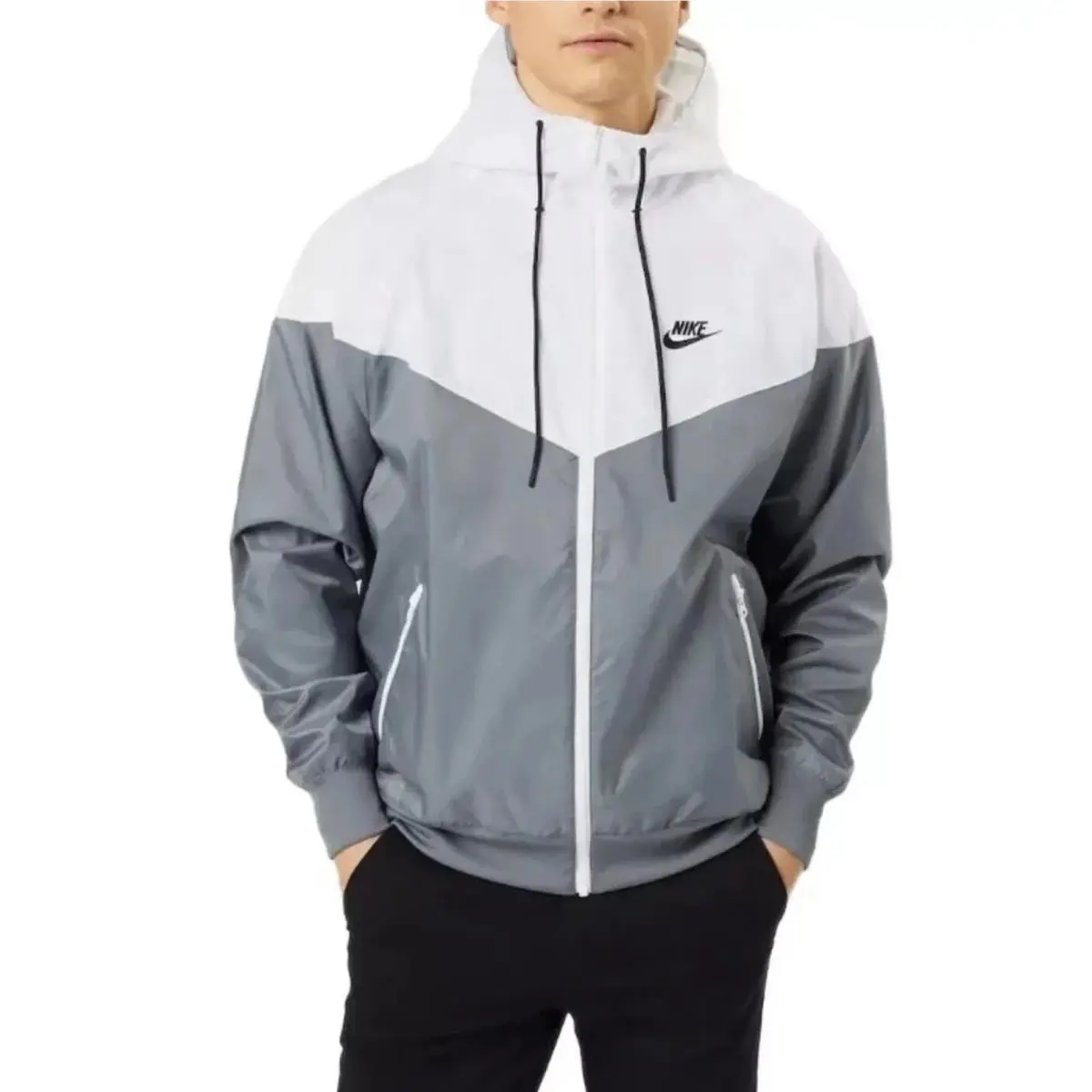 Nike clothing - 727324-084 - 727324084 - White, Grey (UPC: 196153953284) 2