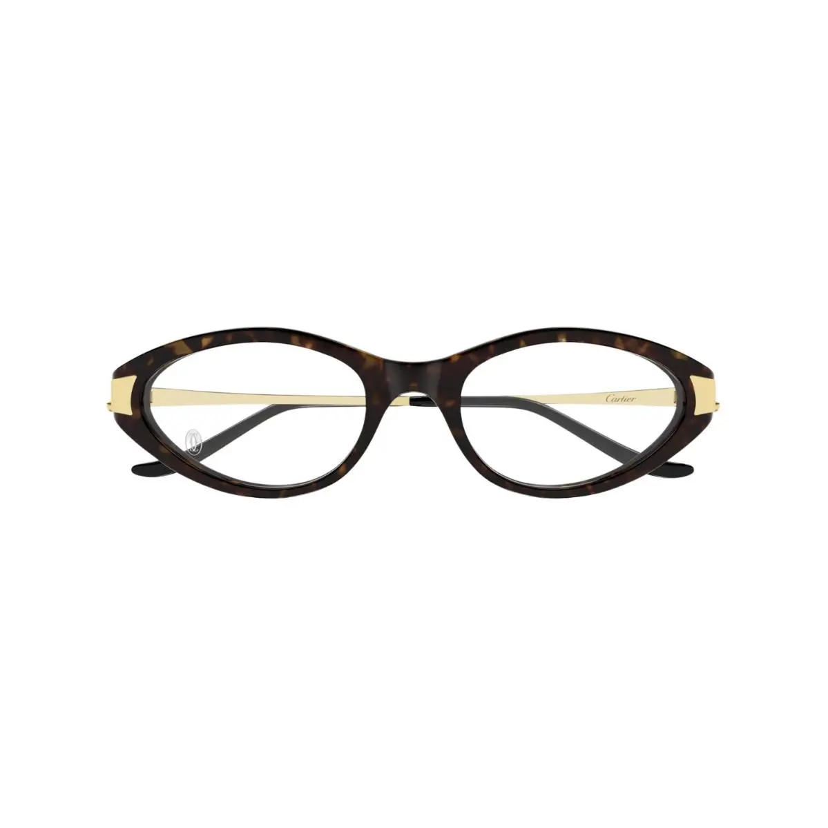 Panthere CT0633O Oval Eyeglasses Havana Gold by Cartier