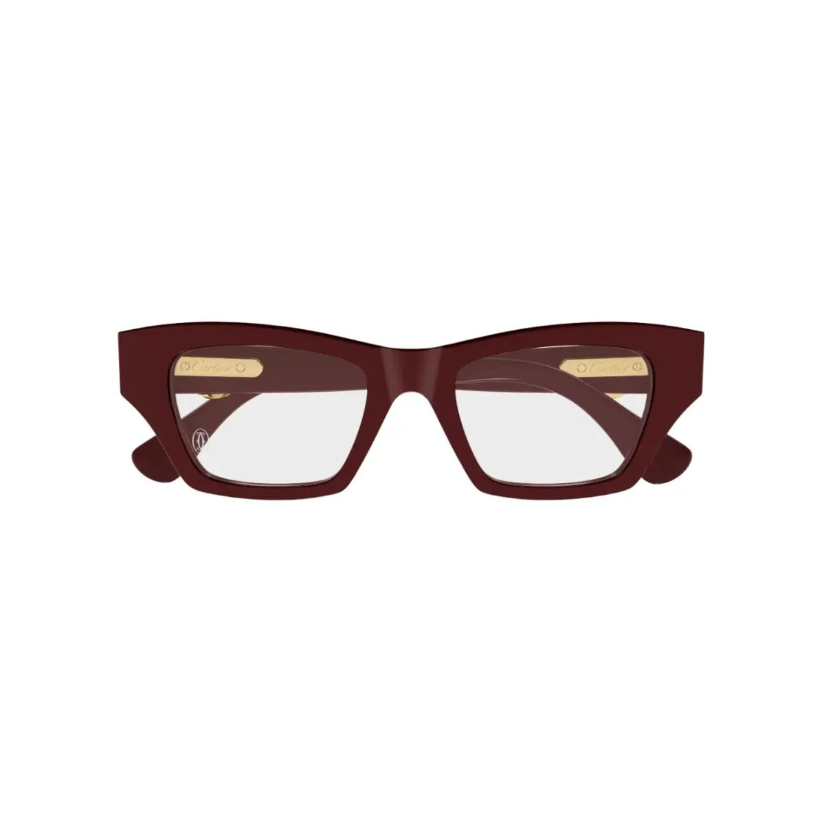 Panthère C CT0639O Cat-eye Eyeglasses Burgundy by Cartier