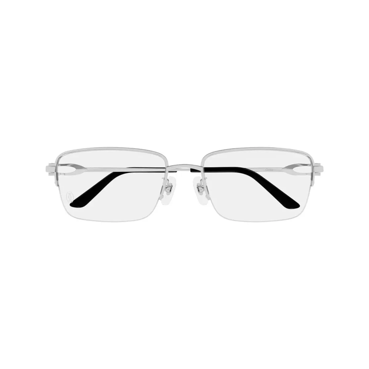Décor C CT0625oA Rectangle Eyeglasses Silver by Cartier
