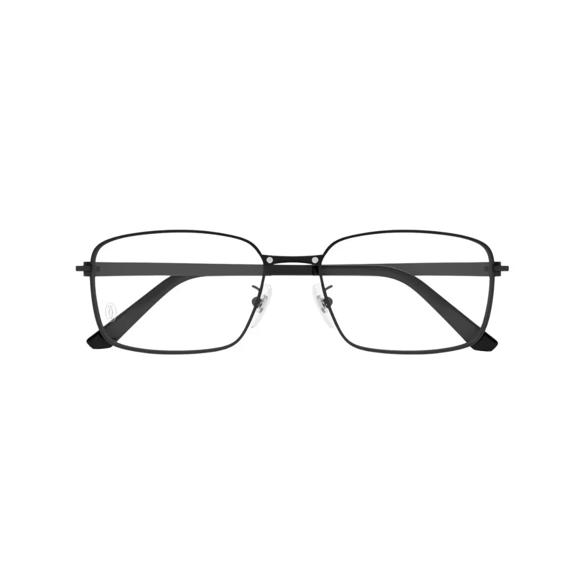 Santos Classic CT0555OA Rectangle Eyeglasses Black by Cartier