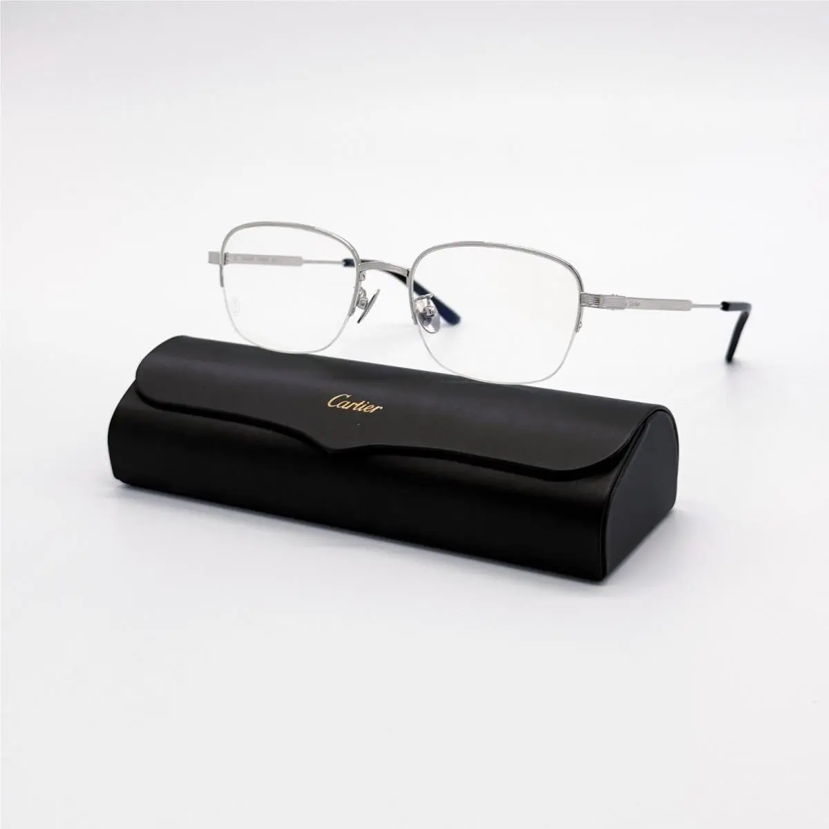 Cartier CT0382O 002 Silver Unisex Eeyeglasses