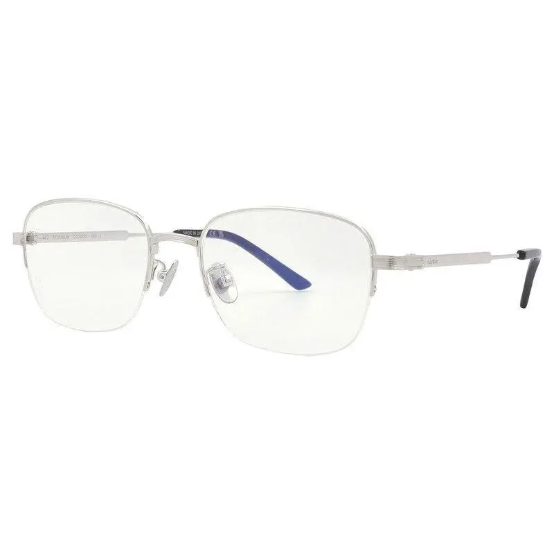 CT0382O 002 Silver Eyeglasses by Cartier