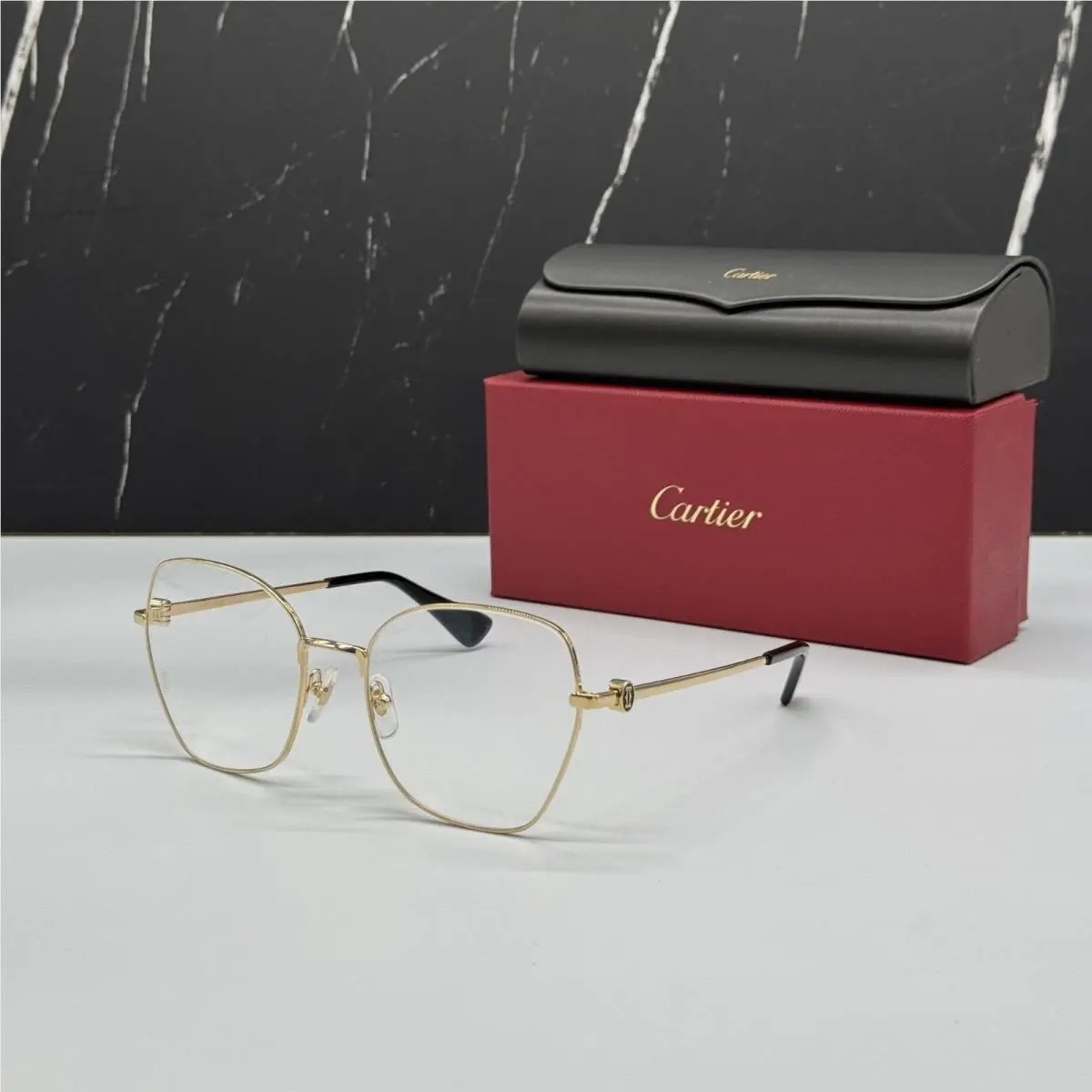 Cartier Gold Women Eyeglasses CT0413O 001