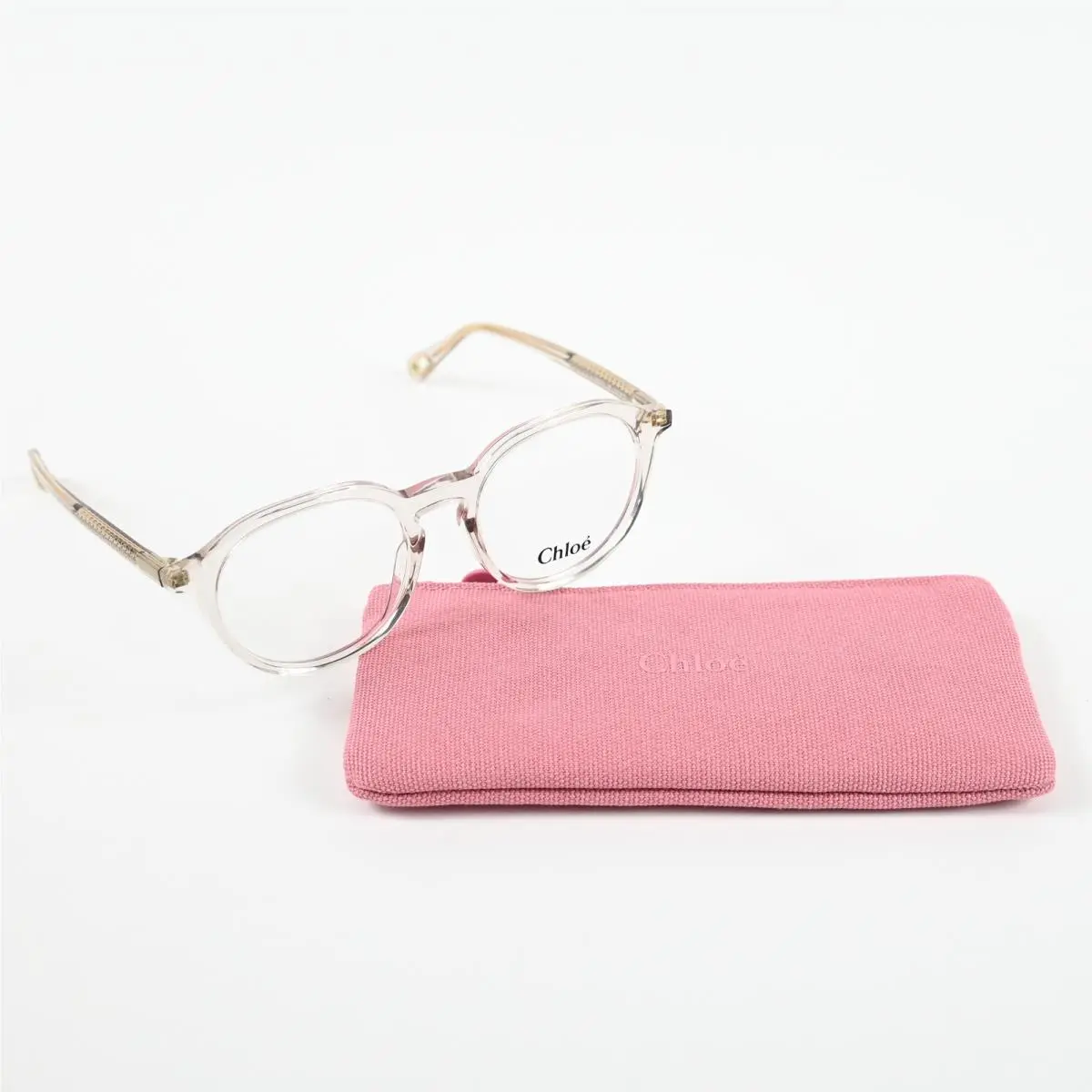 Chloe CH0012O 005 Womens Eyeglasses Clear Light Pink 50-18mm