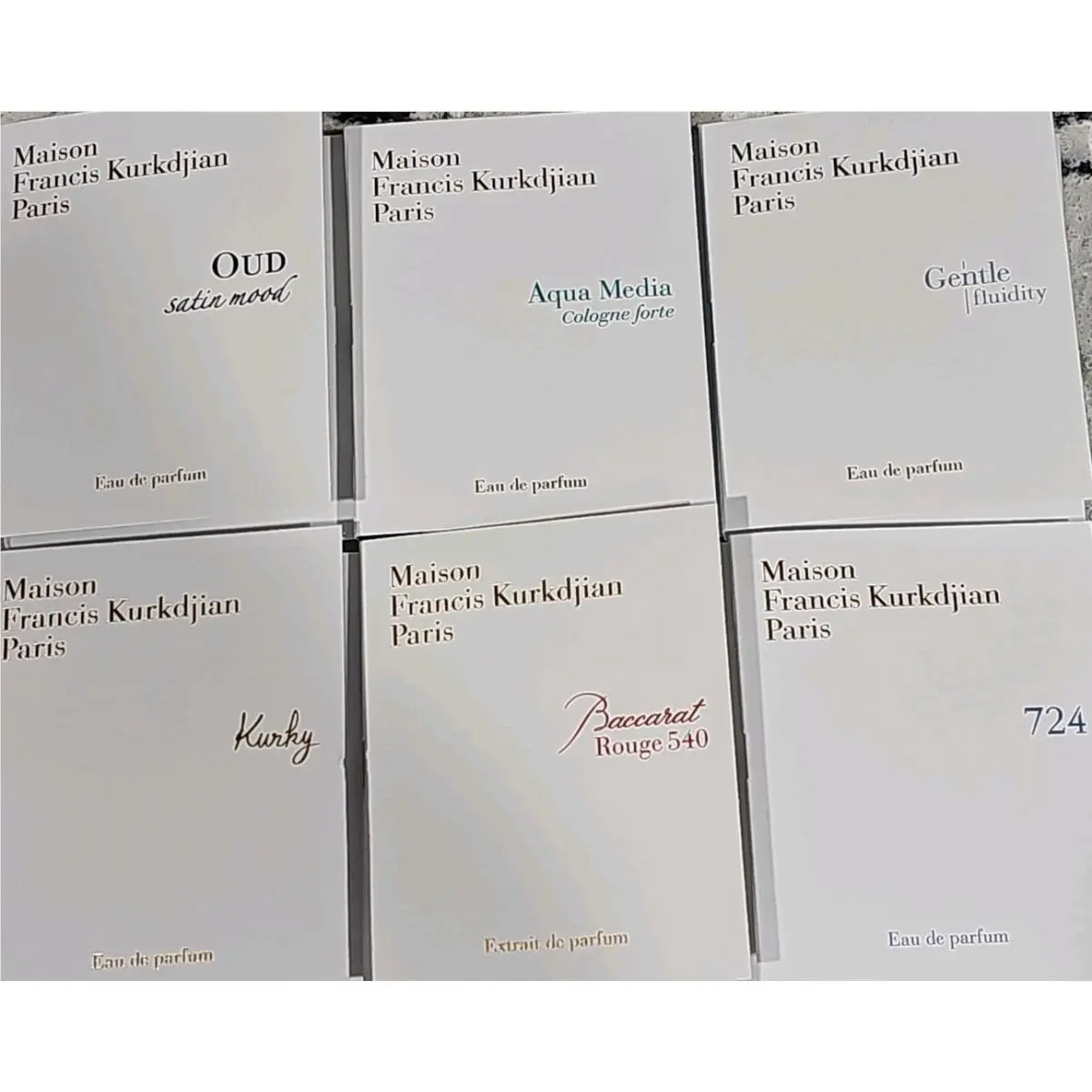 Maison Francis Kurkdijan Paris Set Baccarat Rouge 540 Kurky Aqua 724 Gentle Oud