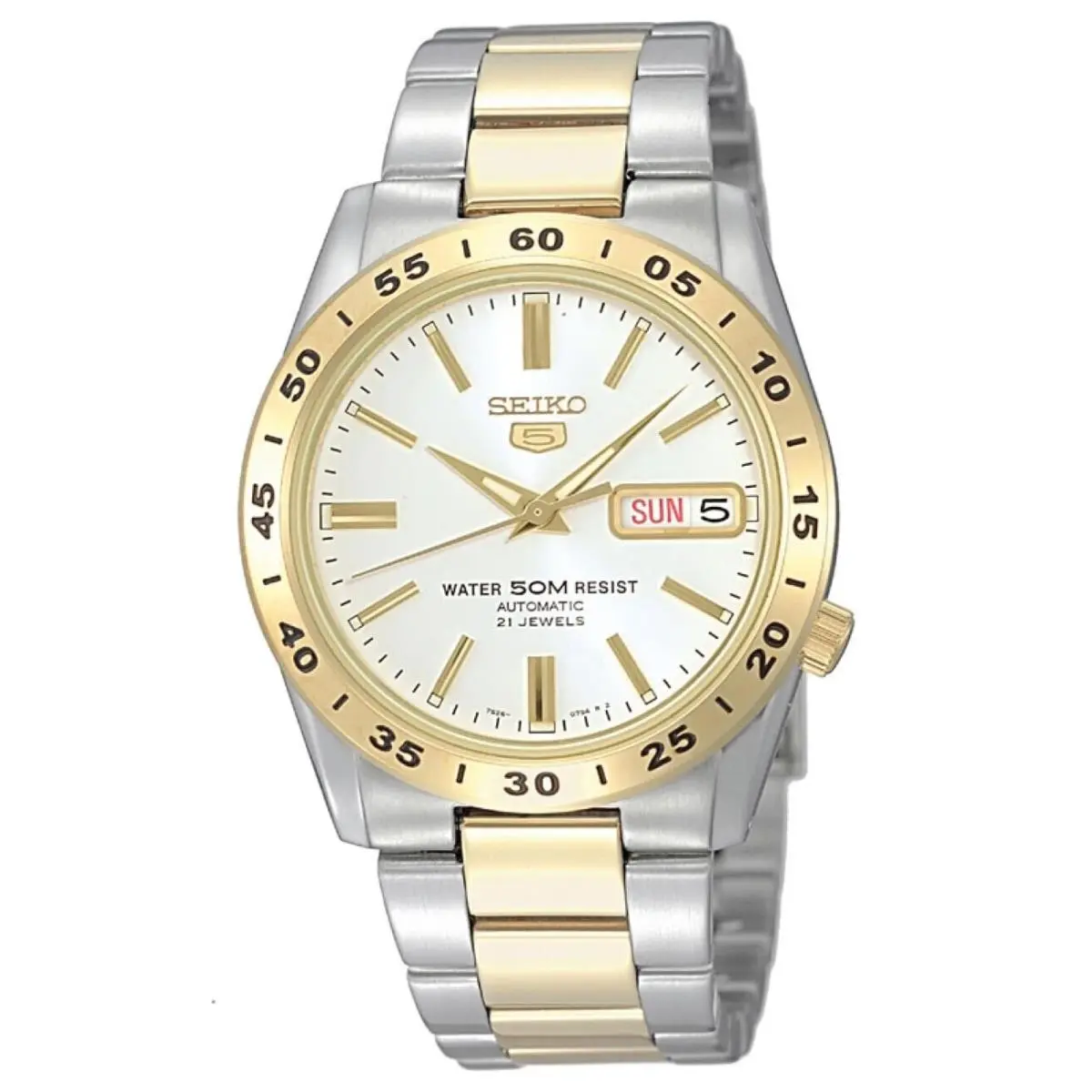 Men`s Analogue Automatic Watch with Stainless Steel Strap SNKE04K1 by Seiko