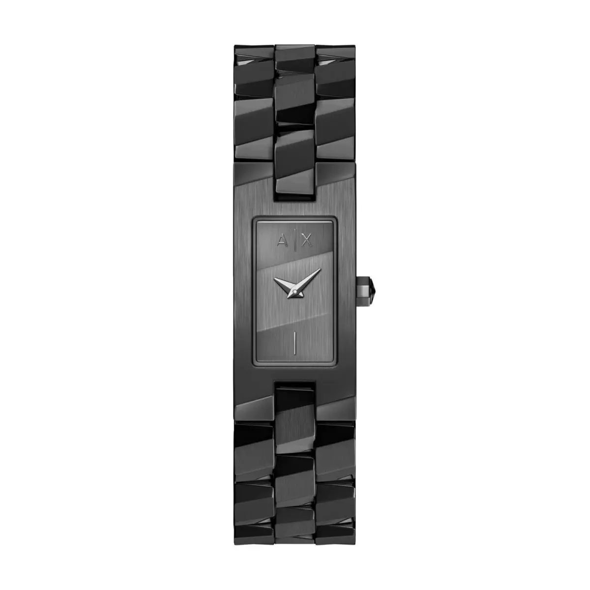 A X Women`s Two-hand Black Stainless Steel Watch by Armani Exchange
