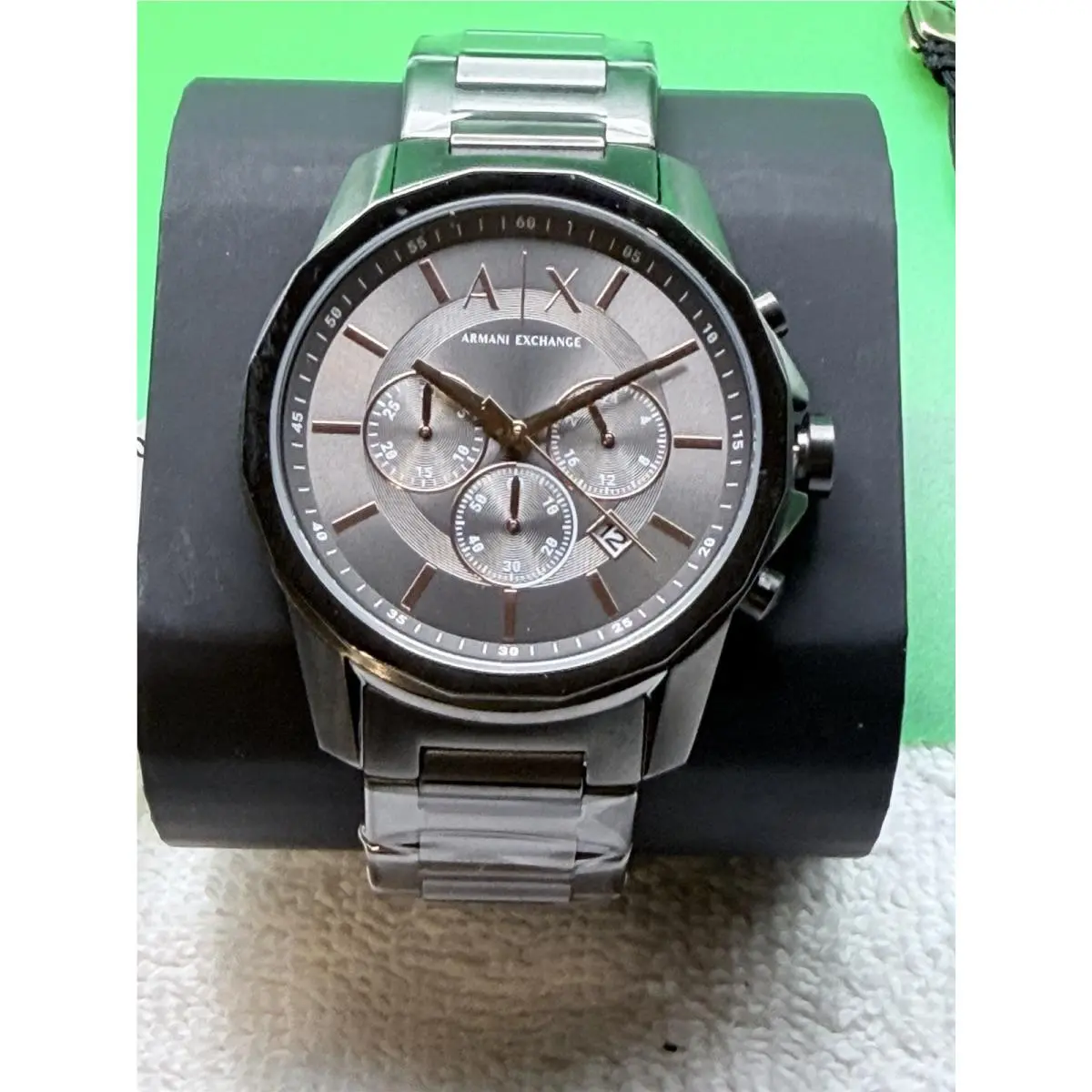Banks Chronograph Watch + Bracelet Gift Set Model AX7170SET by Armani Exchange