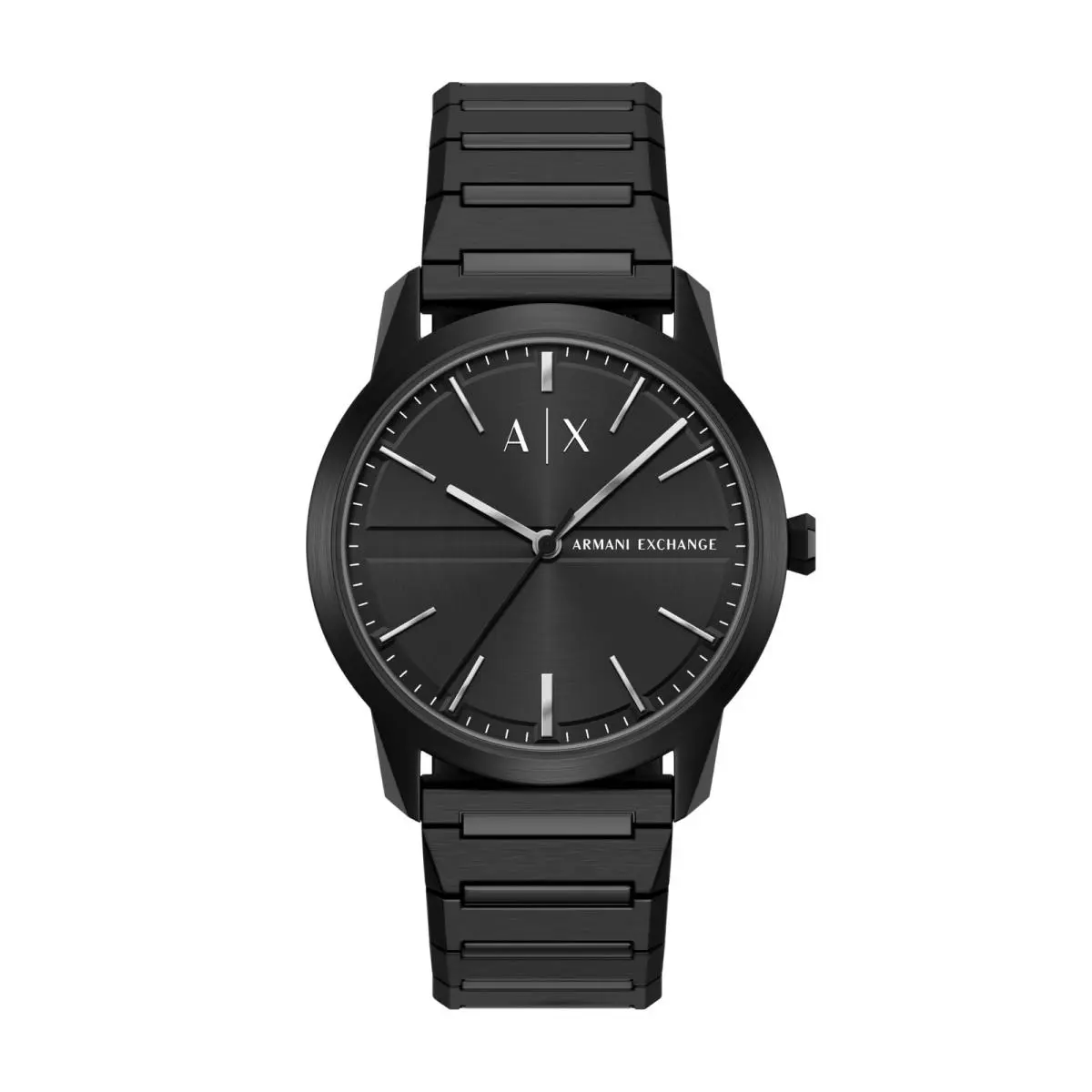 A X Men`s Three-hand Black Stainless Steel Watch by Armani Exchange