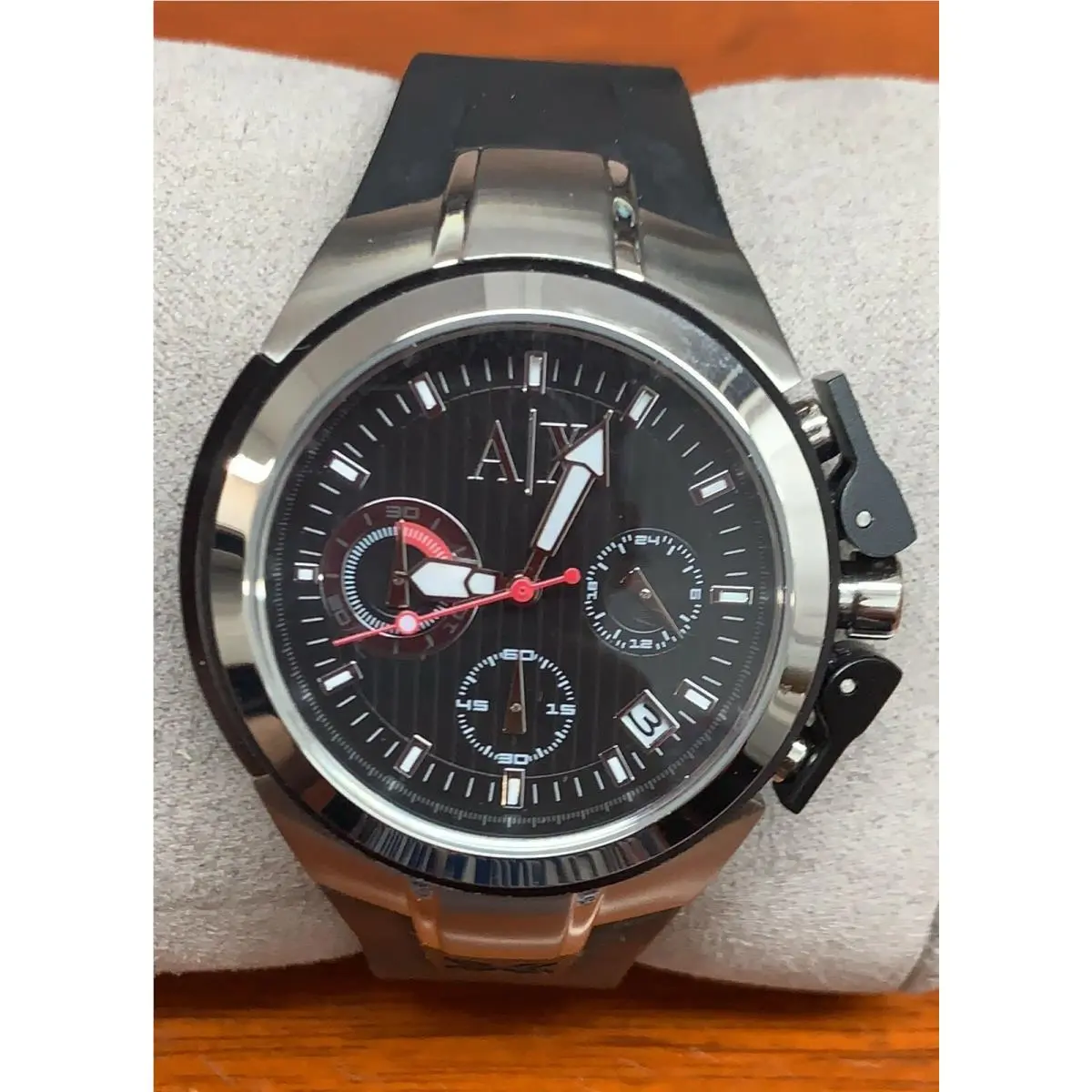 Sport Black Dial Silicone Band Women`s Watch AX5012 by Armani Exchange