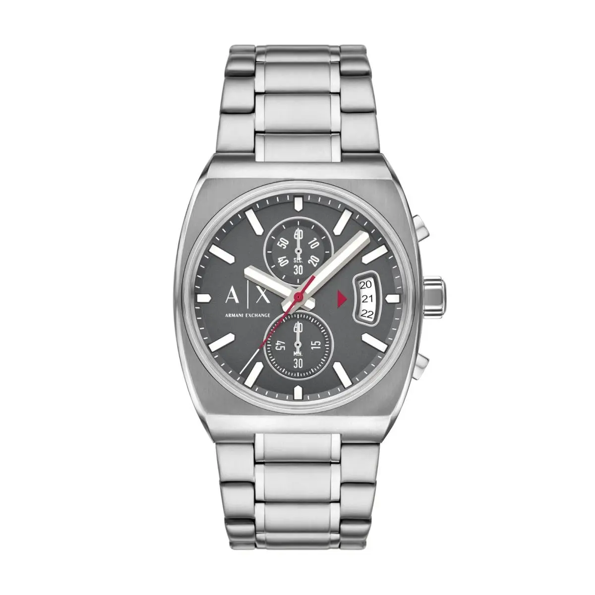A X Men`s Chronograph Stainless Steel Watch Model: Silver by Armani Exchange