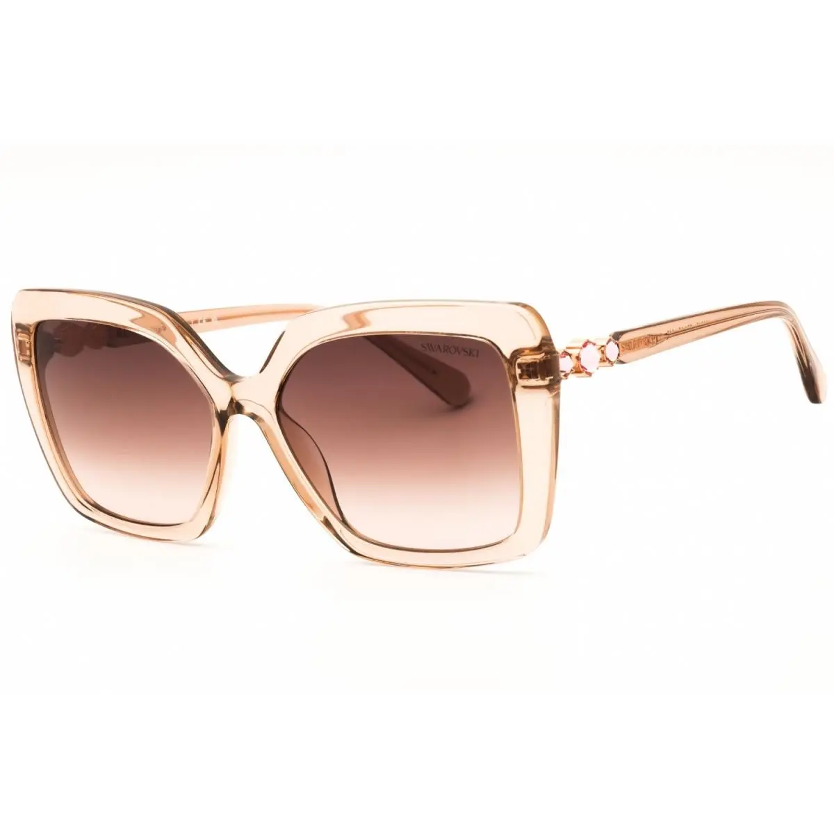 SK6049 106313 Sunglasses Beige Frame Brown Gradient Lenses 57mm by Swarovski